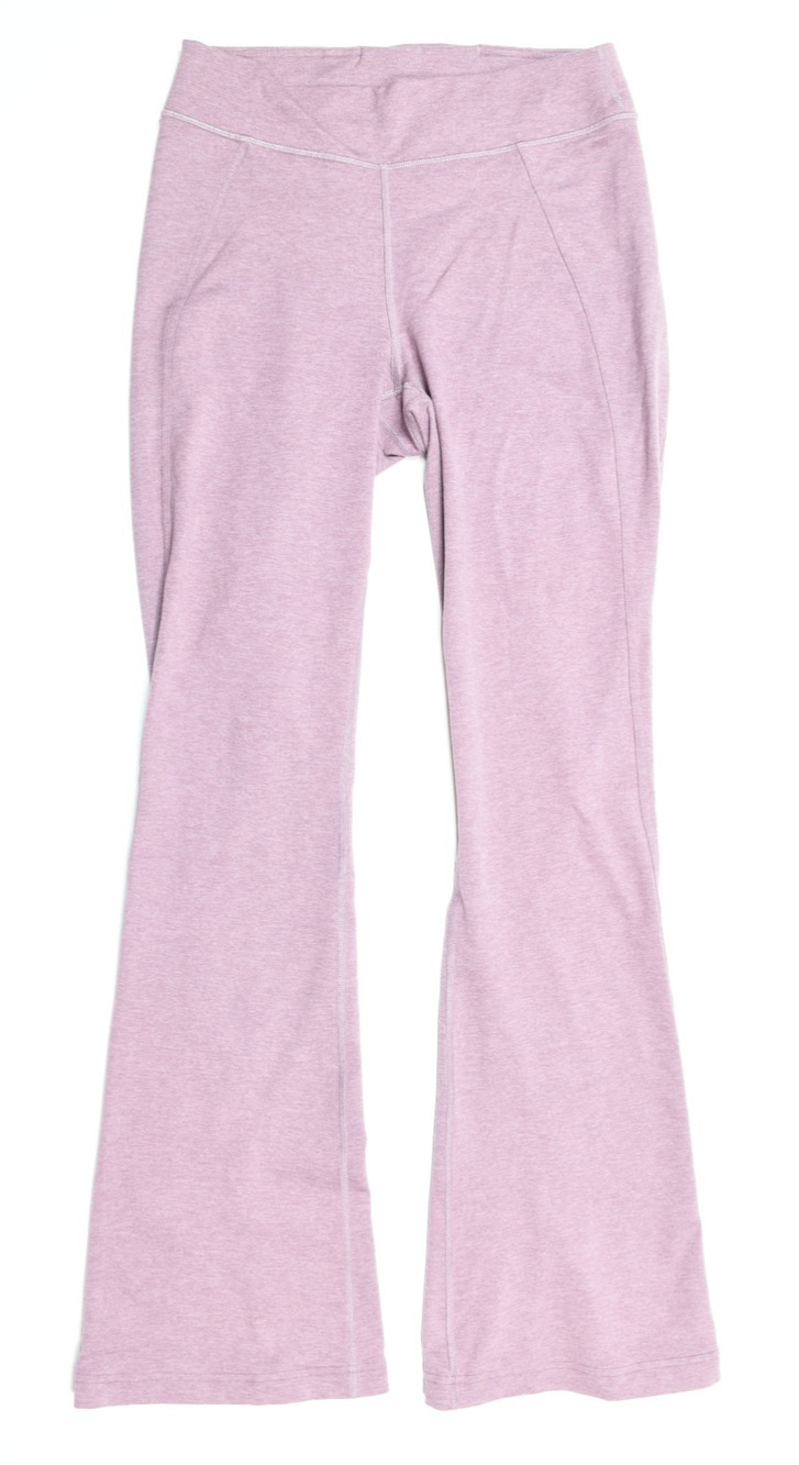 Lululemon Softy Suedey Split-Hem High-Rise Mini-Flare Legging Womens 10 Lavender